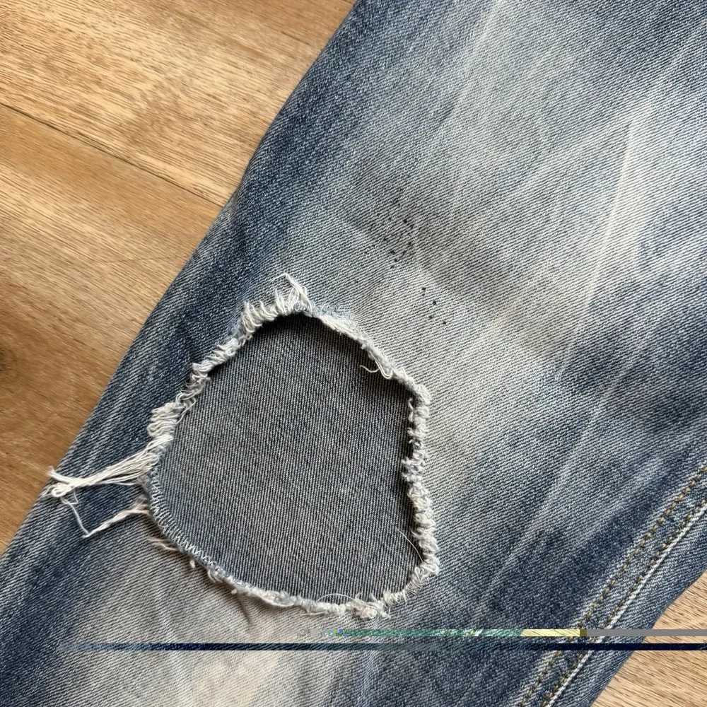 Diesel Sleenker‎ Jeans Men 30x30 Blue Slim Skinny Stretch Italy Whiskered 069DJ